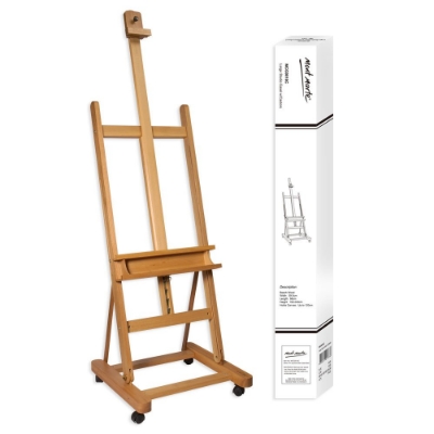 Picture of Mont Marte MCG0010C Large Studio Easel w/castors Beech Wood