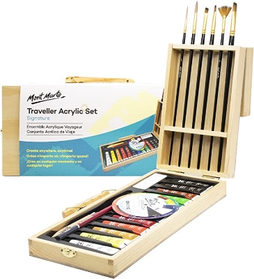 Picture of Mont Marte MMGS0023 Traveller Acrylic Set 23pc
