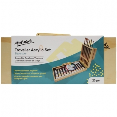 Picture of Mont Marte MMGS0023 Traveller Acrylic Set 23pc