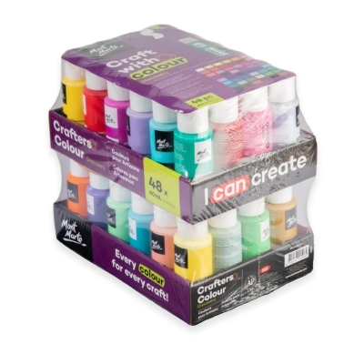 Picture of Mont Marte  Crafters Acrylic Paint Set 48pc x 60ml