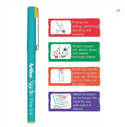 Picture of Artline Yoodle Fineliner Pen  Pack of 25, Multicolor