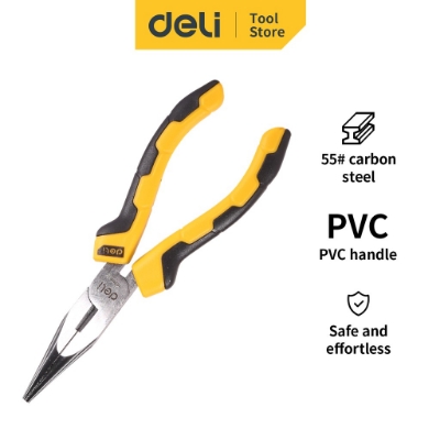 Picture of Deli Tools EDL2106 Long Nose Pliers Pvc handel 6"