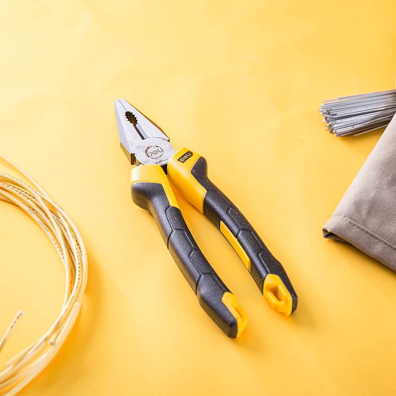 Picture of Deli Tools DL2008Z Combination Long Durability 8 Inch Strong Linesman Pliers