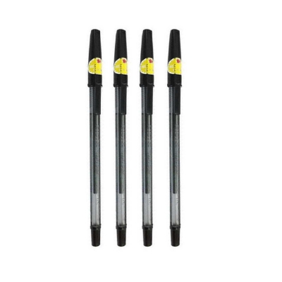 Picture of RED LEAF 747 Black BALL PEN Extra Fine 0.7mm Dx Hard Crystal 12 PCS