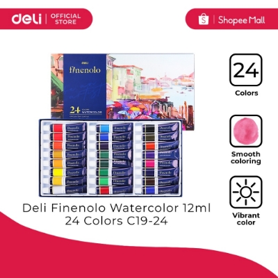 Picture of Deli C19-24 Finenolo Watercolor 12ml 24 Colors