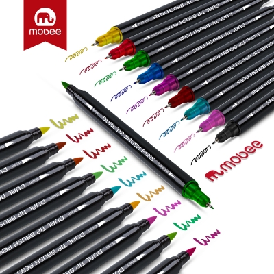 Picture of Mobee acuarel 60 colors dual tip Nylon tips watercolor brush marker pens for drawing