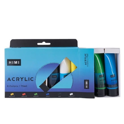Picture of Himi  Acrylic Colours 75ml 6 Colour