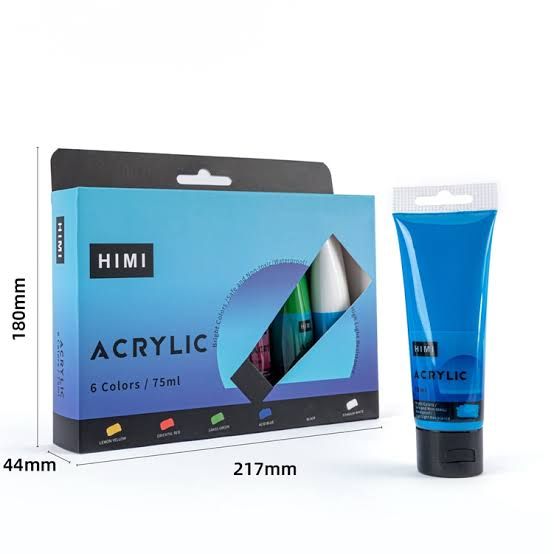 Picture of Himi  Acrylic Colours 75ml 6 Colour