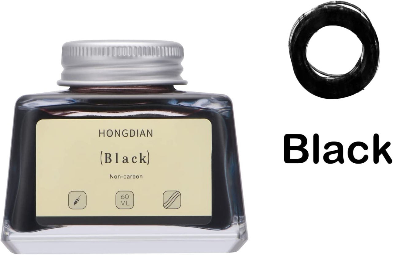Picture of Hongdian Fountain Pen Bottled Ink Black, 60ml