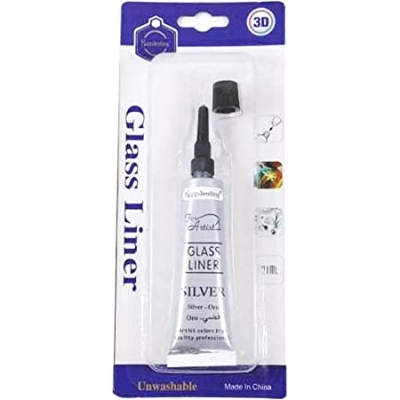 Picture of Keep smiling Glass liner color silver