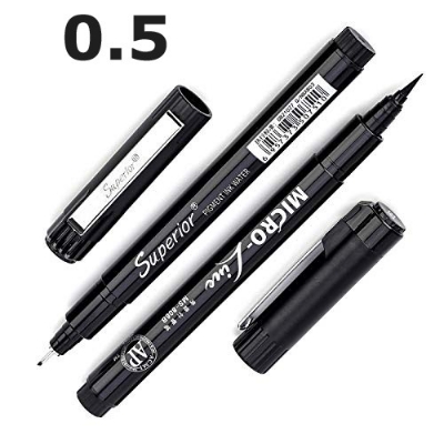 Picture of Superior Black Micro Fineliner pen 05
