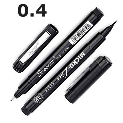Picture of Superior Black Micro Fineliner pen 04