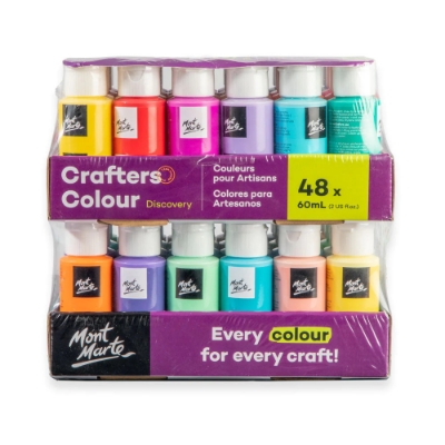 Picture of Mont Marte Crafters Colour Paint Set 48pc x 60ml