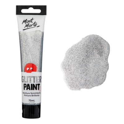 Picture of Mont marte Glitter Paint 75ml Silver