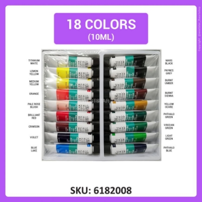 Picture of Winsor Newton Acrylic Colour Set 10ml  18 Color
