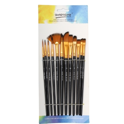 Picture of Worison Mix Artist Brush 12 Pcs Set