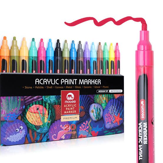 Picture of Mobee Acrylic Paint pens| Set of 20
