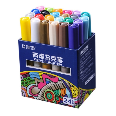 Picture of STA Acrylic Paint Permanent Markers 24 Pcs