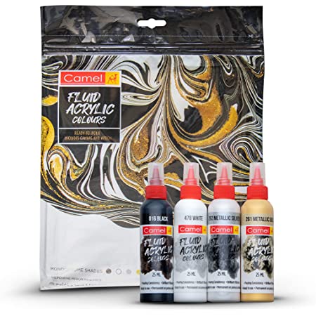 Picture of Camel Fluid Acrylic Colors Monochrome Shade