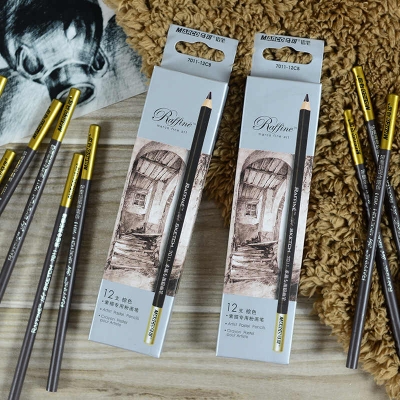 Picture of MARCO Professional Drawing Sketch Pastel Pencil Black