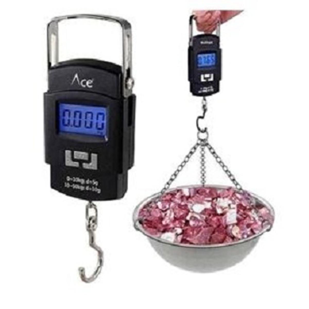 Picture of পোর্টেবল বৈদ্যুতিক ওজন স্কেল-কালো - weight machine