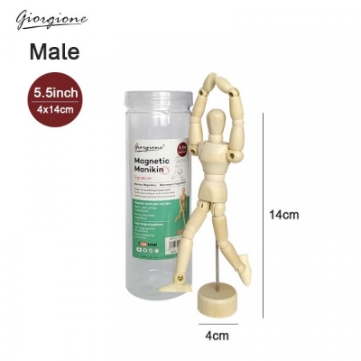 Picture of Giorgione Wooden Magnatic Manikin Male 5.5 inch