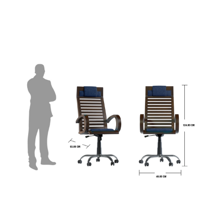 Buy Regal Wooden Swivel Chair Online	