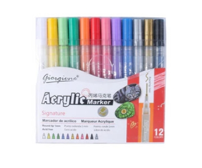 Picture of Giorgione Professional Acrylic Marker 12 Pcs