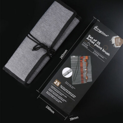 Picture of Giorgione 25 Pcs Artist Paint Brushes Watercolour Acrylic Oil Painting Brush With Case Set