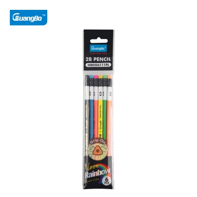 Picture of Guangbo Neon  2B Pencil 6 Pcs/Blac