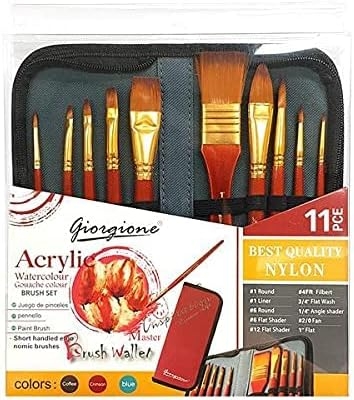 Picture of Giorgione Wallet Brush Set for Acrylic Colors 11pcs