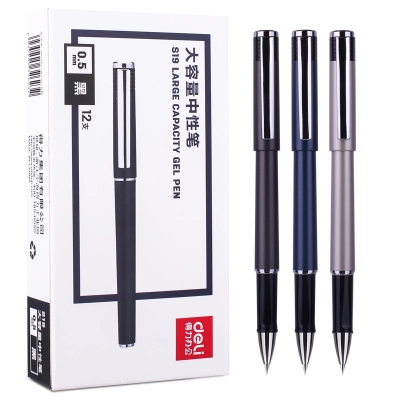 Picture of Deli S19 Office Gel Pen Black - 01 Pcs