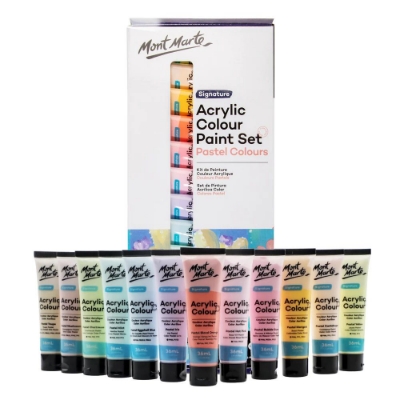Picture of Mont marte Acrylic pastel color 36ml  x 12 pc