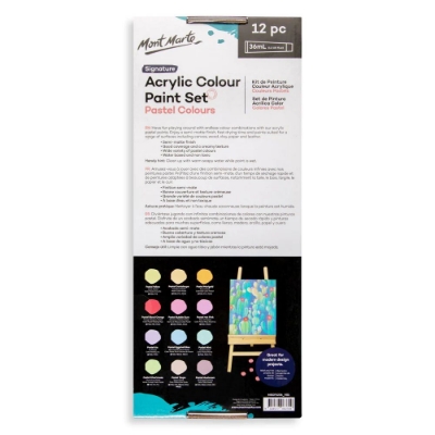 Picture of Mont marte Acrylic pastel color 36ml  x 12 pc