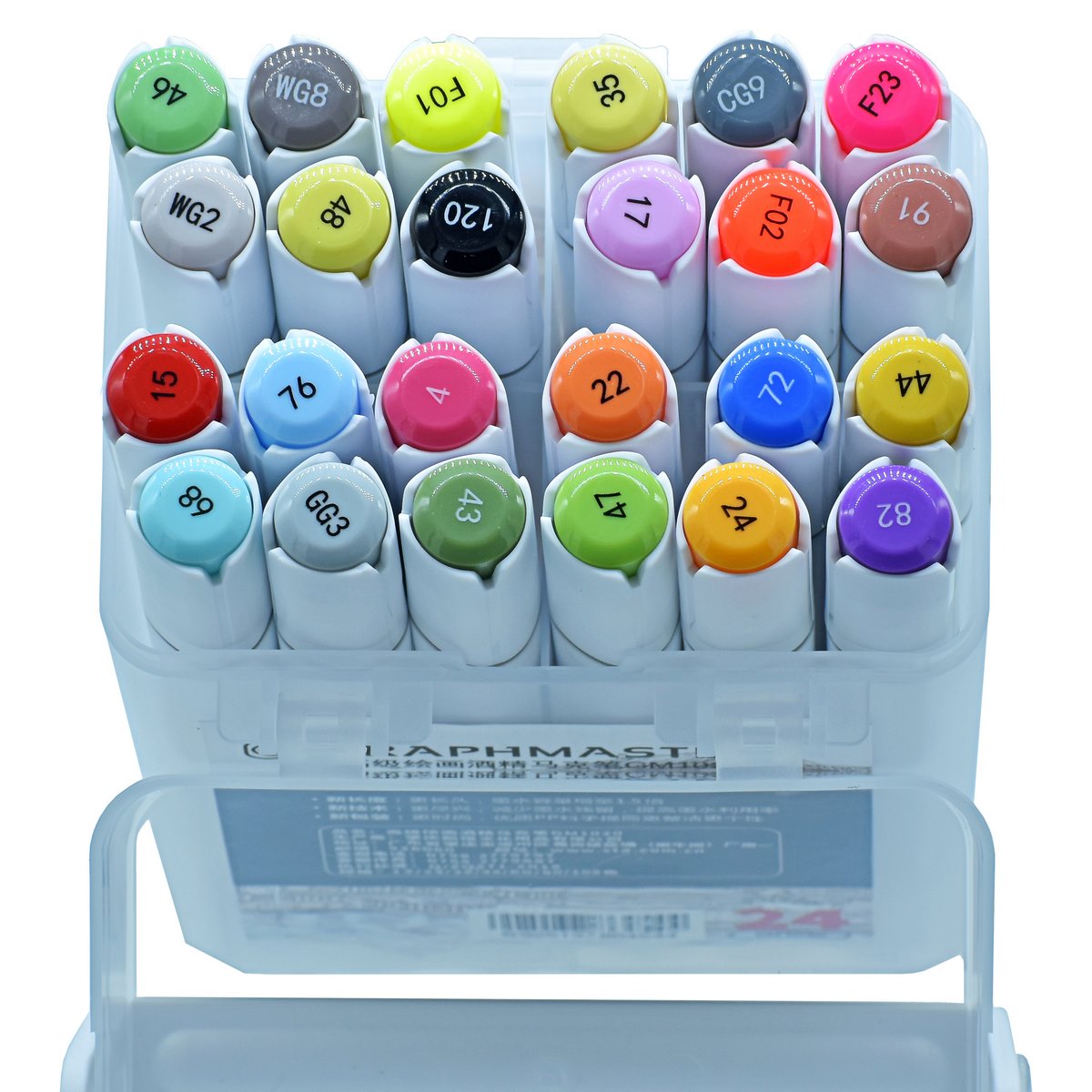 Picture of Graphmaster Alcohol Marker Chisel & Fine Tip | Pack Of 24