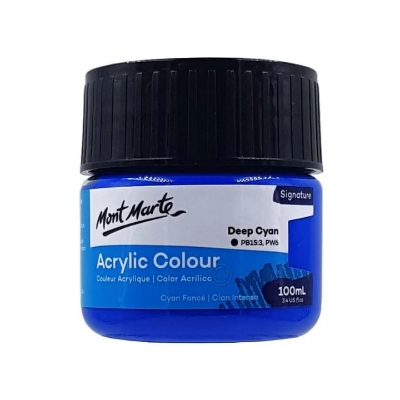 Picture of Mont Marte Acrylic Paint 100ml Deep Cyan