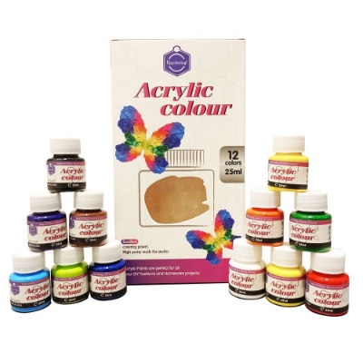 Picture of Keep Smiling Acrylic Color 12 colors 25ml pot