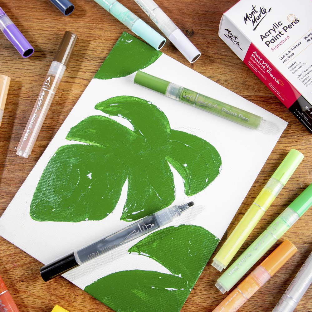 Picture of Mont Marte Acrylic Paint Pens  Broad Tip 24pc