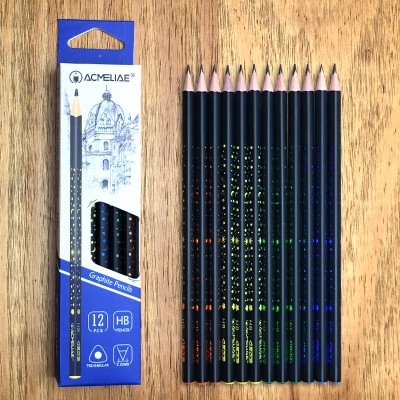 Picture of Acmeliae three side logo graphite pencil HB 12 Pc