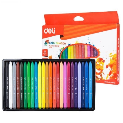 Picture of Deli EC20020 Plastic Crayon 24 Colors