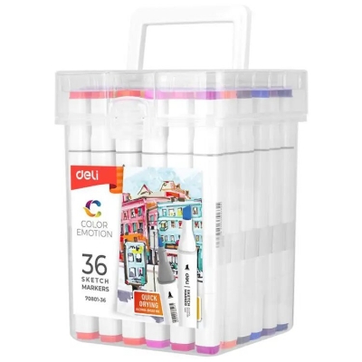 Picture of Deli E70801-36 SKETCH MARKER 36 Colors