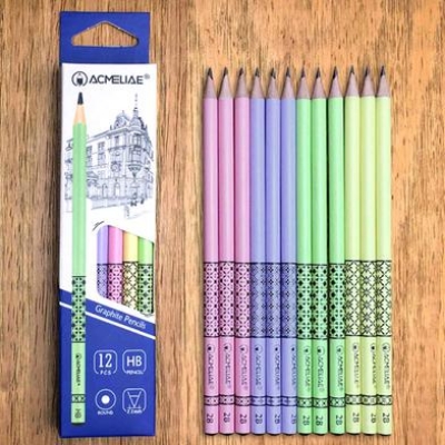 Picture of Acmeliae Candy color body Graphite Pencils HB 12 Pcs
