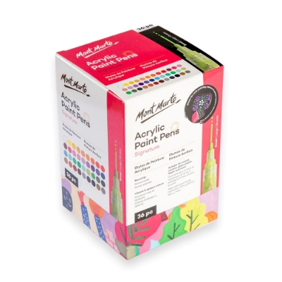 Picture of Mont Marte Acrylic Paint Pens  Broad Tip 36 pc