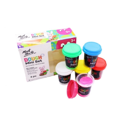 Picture of Mont Marte Kids Play Dough Set 6pc x 60g - Fun vibrant colors