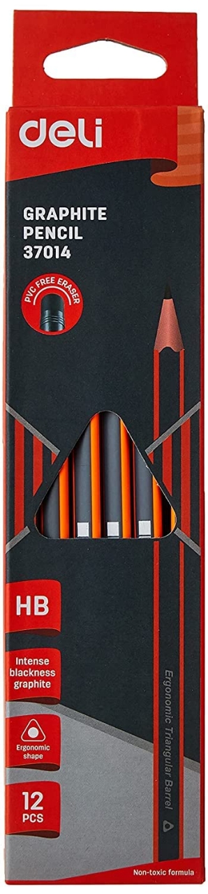 Picture of Deli E37014 Graphite Pencils for School 1 Box(12PCS)