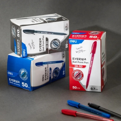 Picture of Deli EQ9-BK Ball Point Pen B50pcs Black