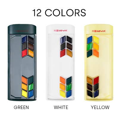 Picture of HIMI Rhombus Solid Watercolor Kits 12 Colors