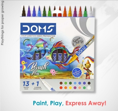 Picture of Doms Brush Pens- 14 Shades, Multicolor