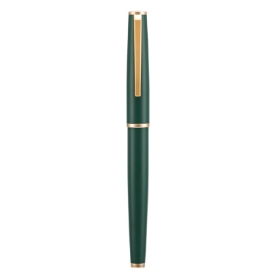Picture of Jinhao 95 Metal Fountain Pen Medium Nib, Matte Green with Golden Clip Writing Pen