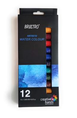 Picture of BRUSTRO Artists ’ Watercolor Set of 12 Colors X 12ML Tubes